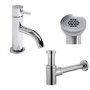 Ensemble complet de robinetterie pour fontaine Lena Chrome avec bouchon de vidange par L'Aqua®