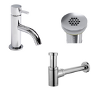 Ensemble complet de robinetterie pour fontaine Lena Chrome avec bouchon de vidange par L'Aqua®