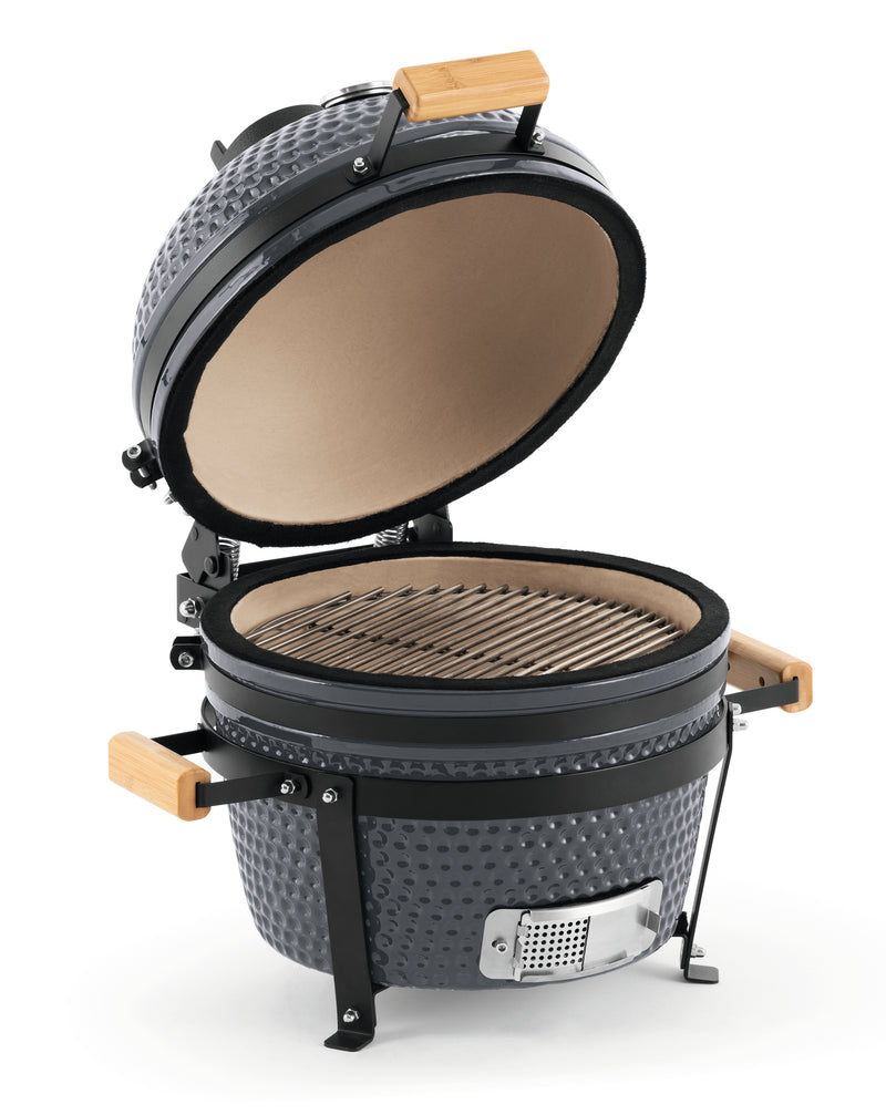 Landmann Kamado 16 inch Grey - Ceramic BBQ Ø35.5 cm | iWoon Landmann Kamado 16 inch Grey - Ceramic BBQ Ø35.5 cm | iWoon