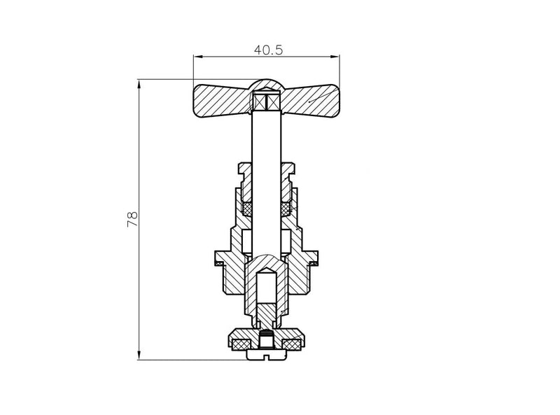 top part For stop valve 15Mm Compl