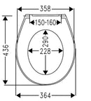 Cedo Atacama Toiletzitting/siège wc White