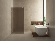 Less inloopdouche 900 x 2000 x 8 mm nano vintage brons glas/chroom