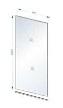 Slim glasplaat 1000 x 2000 x 8 mm nano helder glas