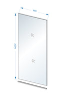 Slim glasplaat 1000 x 2000 x 8 mm nano rookglas