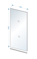 Slim glasplaat 1100 x 2000 x 8 mm nano rookglas