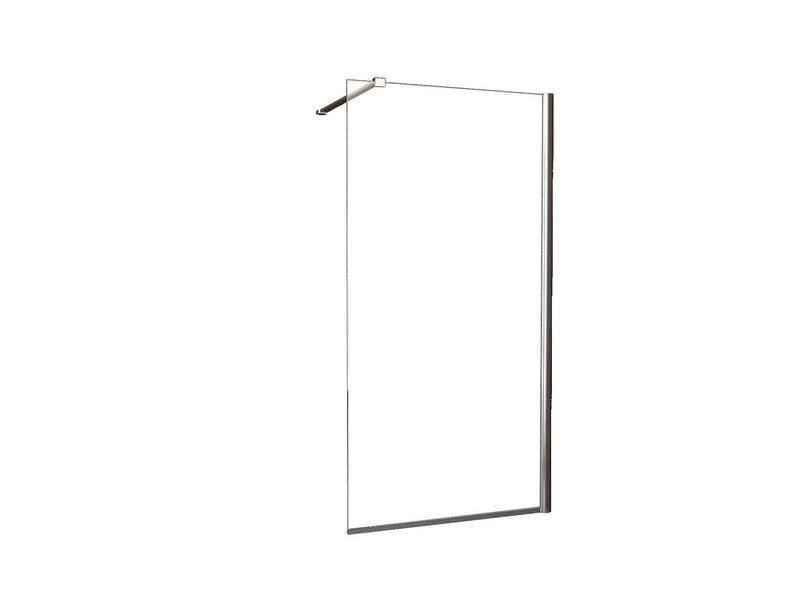 Comfort inloopdouche 600 x 2000 x 10 mm nano helder glas/chroom