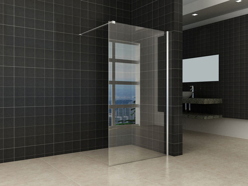 Comfort inloopdouche 600 x 2000 x 10 mm nano helder glas/chroom