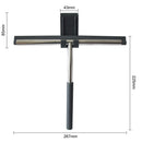 Lush Raamwisser inclusief flexibele glashaak RVS