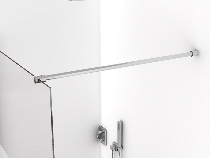 Eco inloopdouche 500 x 2000 x 8 mm nano helder glas/chroom
