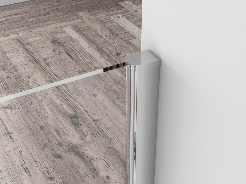 Eco inloopdouche 500 x 2000 x 8 mm nano helder glas/chroom