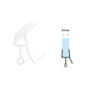 Rubber strip for the bottom 1/4 around single door