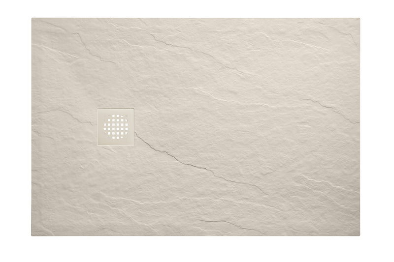 Stonea douchebak antislip composiet 800x900x30 mm inkortbaar beige