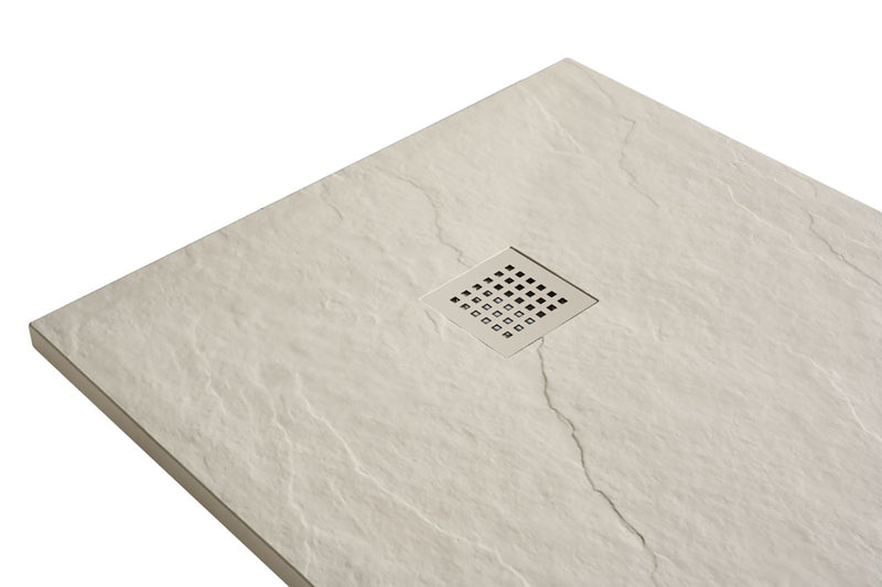 Stonea douchebak antislip composiet 900x1400x30 mm inkortbaar beige