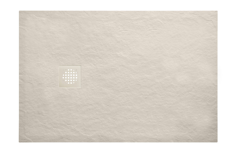 Stonea douchebak antislip composiet 900x1600x30 mm inkortbaar beige