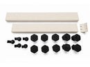 Stonea voorzetpaneel inkortbaar met potenset 90-80  x 100-70 cm beige