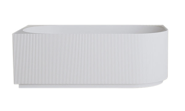 Rivi hoekbad links 180 x 80 cm acryl glans wit met waste glans wit