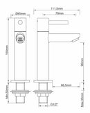 Caral Amador fountain tap XL Kiwa 1/2'' brushed brass PVD