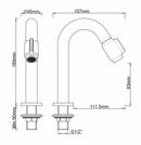 Caral Victoria fountain tap 1/2'' brushed bronze copper PVD