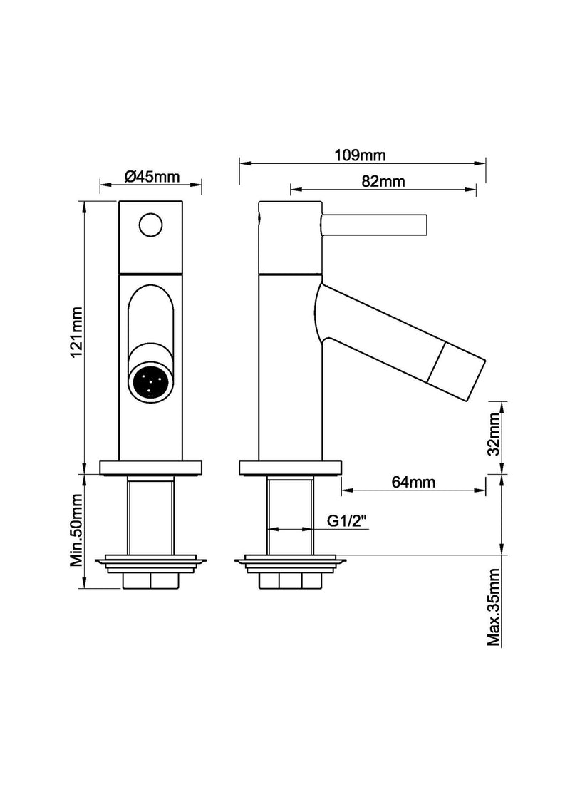 Robinet de fontaine Benga Kiwa 1/2'' chromé