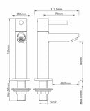 Robinet de fontaine Caral Amador XL Kiwa 1/2'' bronze brossé cuivre PVD