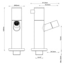 Robinet de fontaine Amador avec fixation murale Kiwa 1/2'' bronze brossé cuivre PVD