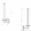 Alonzo spare roll holder gunmetal PVD