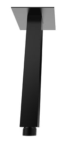 Rombo douchearm met plafondbevestiging 15 cm mat zwart