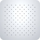 Ufo hoofddouche vierkant 50 cm chroom