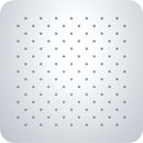 Ufo hoofddouche vierkant 50 cm chroom