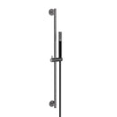 UniMatch glijstangset compleet met staafhanddouche 1 stand gunmetal/mat zwart
