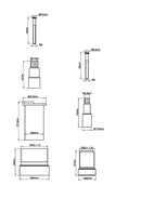 Caral/Rombo 2-way extension set built-in thermostat
