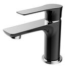 Casma eenhendel wastafelmengkraan laag zwart/chroom