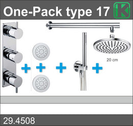 one-pack inbouwthermostaatset type 17 (20cm)