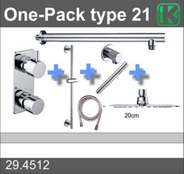 one-pack inbouwthermostaatset type 21 (20cm ufo)