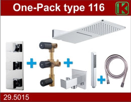 one-pack inbouwthermostaatset type 116 CHR (24x55)