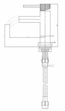 Ribbd fonteinkraan 1/2" mat zwart