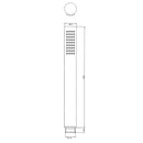 UniMatch rod hand shower 1 position brushed brass PVD