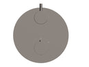 Caral afbouwdeel rond inbouwthermostaat 2 weg gunmetal PVD