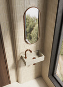 Rhea M fontein links 40 x 22 x 11 cm keramiek beige