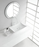 5 cm keramiek glans wit