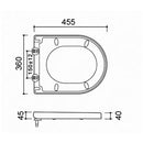 Arco toiletzitting softclose en quick release glans wit