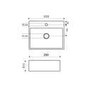 Leto fountain 33.5 x 29 x 11.5 cm ceramic gloss white