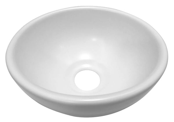 Consilio waskom rond 20 x 9 cm keramiek glans wit