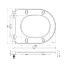 Flatline toiletzitting softclose en quick release glans wit