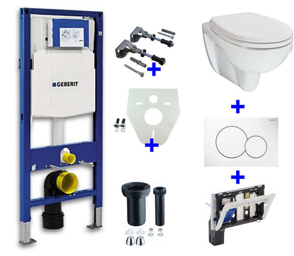 Geberit UP-320 + toiletblokhouder + Trevi O.P. + Sigma 01 wit