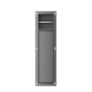 Rocko toiletrol- en borstelhouder inbouw betegelbaar gunmetal PVD