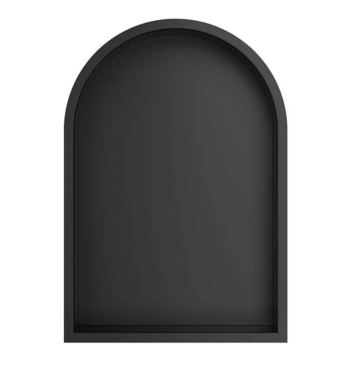 Demis inbouwnis ovaal 30 x 45 x 7 cm mat zwart