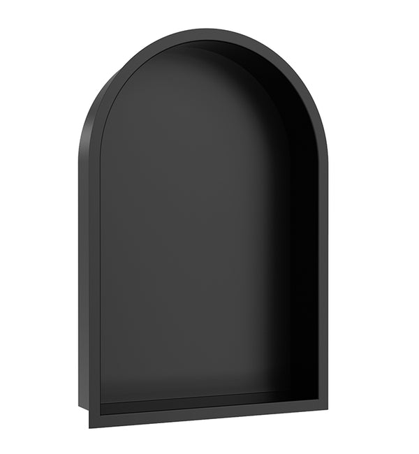 Demis inbouwnis ovaal 30 x 45 x 7 cm mat zwart