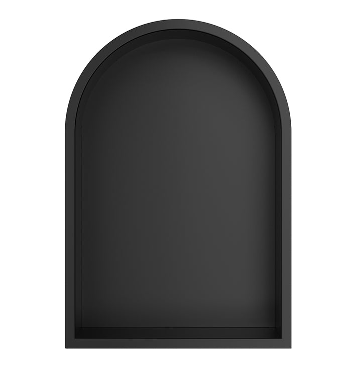 Demis inbouwnis ovaal 30 x 45 x 10 cm mat zwart