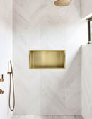 Demis inbouwnis 30 x 60 x 10 cm geborsteld messing